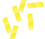 Конфетти бумажное 17х55мм желтое Конфетти бумажное 17х55мм желтое