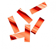 Металлизированное конфетти 17х55мм красный Металлизированное конфетти 17х55мм красный