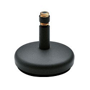 K&M 23266-300-74 настольная микрофонная стойка с круглым основанием, серая
