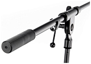 K&M 21020-300-55 микрофонная стойка "журавль", усиленная, чёрная, 900-1605 мм