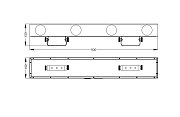 INVOLIGHT LEDRX350 - LED световой эффект, 4 линзы, RGBWY 256 шт., DMX-512, звуковая активация