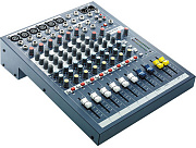 SOUNDCRAFT EPM6 - микш. пульт 6 моно, 2 стерео, 2 Aux, фейдеры 60мм. Возможен монтаж в рэк, крепле