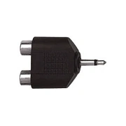 Proel AT125 - переходник, джек моно 3,5мм <-> 2 х 'тюльпан' RCA (гнездо), корпус пластик
