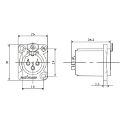 Разъем RX3FDWP-NG