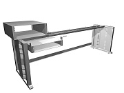 Каркас стола оператора СТО. 250.80. (1с4U-1сЯ2U) Каркас стола оператора