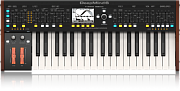 Behringer DEEPMIND 6 синтезатор, аналоговые VCF и VCA, 37 клав,6 гол.полиф, 2 OCS, 2 LFO и 3 ADSR на голос, 4 FX, матрица мод, 32шаг.секв, MIDI, USB