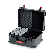 GATOR GTSA-MIC15 - пластиковый кейс для 15 проводных микрофонов