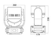 Поворотная BEAM/WASH «голова» SS636XCE PLUTO800XE