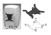 GENELEC 8000-437B адаптер VESA 75/100 для мониторов 8020-8050, 8320-8350, 8331-8351, 4030-4040