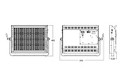 Широкоугольный светильник типа «soft-panel» SS5551SC PLANO X8  (5600K)