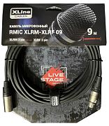 XLINE Cables RMIC XLRM-XLRF 09 Кабель микрофонный  XLR 3 pin male - XLR 3 pin female длина 9м