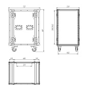 Рэковый кейс RCC9-480-18U