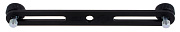 K&M 23550-300-55 держатель для 2-х микрофонов с регулируемым расстоянием, чёрный
