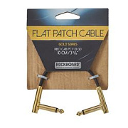 Rockboard RBO CAB PC F 10 GD Кабель для коммутации гитарных эффектов, 10 см, золотистый