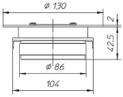CIARE PT262/8 - драйвер, феррит, 8 Ом, 100 Вт AES, 105 dB, 3000-20000 Гц, выход 1'