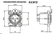 Разъем RX3FD-BG