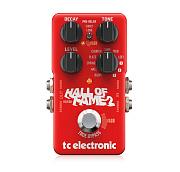 TC Electronic HALL OF FAME 2 REVERB педаль эффекта реверберации, стерео, кнопка упправления MASH, новый алгоритм Shimmer Reverb