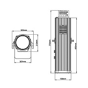 Профессиональный прожектор 1543 LED FOLLOW SPOT 350