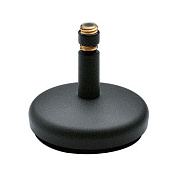 K&M 23266-300-74 настольная микрофонная стойка с круглым основанием, серая
