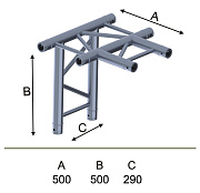 INVOLIGHT IFX29-C16 - модуль для 4-х ферм 90*, плоский, 290х500