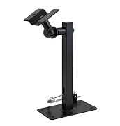 K&M 24195-000-55 настенный/ потолочный держатель для АС, угол наклона 0°-90°, поворот 360°, черный