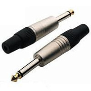 Rockcable RCL10002 P кабельный разъем 6,3 мм небалансный (1/4"TS Jack), металл