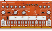 Behringer RD-6-TG аналоговая драм-машина, 8 оригинальных ударных, 16-шаговый степ-секвенсор, Distortion Effect. Оранжевая