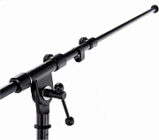 K&M 26145-300-55 микрофонная стойка "журавль" с круглым основанием, чёрная, 1000-1700 мм