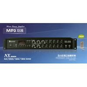 Nusun NX-120 микшер-усилитель 2микр+3лин, FM-тюнер, USB, 120W, 70/100V, 4-16 Ом, 100-16kHz, 5 рег. зон