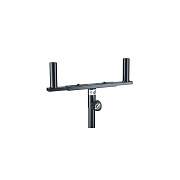 K&M 24105-000-55 держатель для 2-х АС, на стойку, чёрный