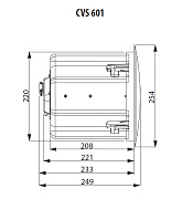 TANNOY CVS 601-BK потолочный громкоговоритель с колпаком,100Вт прог,8Ом,6,5"+0,79",74Гц-20кГц(+/-10 дБ),70В/100В,30/15/7.5/3.8 Вт,SLP113 дБ пик.Чёрный