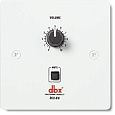 dbx ZC2 настенный контроллер. Поворотный регулятор громкости, кнопка Mute. Подключение Cat 5, 2xRJ45