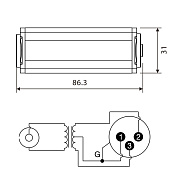 Переходник-адаптер RA2DT-XMPF-RD