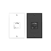 POWERSOFT WMP LEVEL DECORA BK+WH - настен. контроллер управ-я громкостью, черн. и бел. рамки, прямоу