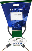 Cordial CCFI 0.3 PP инструментальный кабель джек моно 6.3мм/джек моно 6.3мм, 0.3м, черный