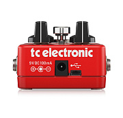 TC Electronic HALL OF FAME 2 REVERB педаль эффекта реверберации, стерео, кнопка упправления MASH, новый алгоритм Shimmer Reverb