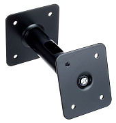 K&M 24185-017-55 настенный/ потолочный держатель для АС, угол наклона 0°-90°, поворот 360°, черный