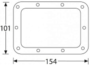 ADAM HALL 34092 - подкладка для 34082, металл, 154х105 мм
