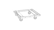 Тележка для 900-LFC MCF-900-LFC CASTER FRAME KIT