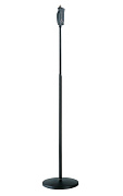 K&M 26085-300-55 микрофонная стойка прямая с круглым основанием, чёрная, 1060-1790 мм