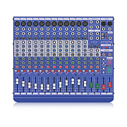 MIDAS DM16 - аналоговый микшер, 16 каналов (2 стерео), 12 мик.преампов MIDAS, 12 инсертов, 2AUX,