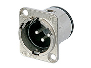 Neutrik NC3MD-V панельный разъем XLR male серии D, вертикальная установка на ПП