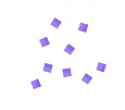 Конфетти бумажное 6х6мм фиолетовое