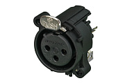 Neutrik NC3FAAV1 панельный разъем XLR female, вертикальная установка на ПП
