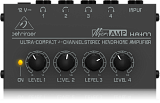 BEHRINGER HA400 - стереофонический распределитель для работы с наушниками 4-х канальный