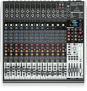 BEHRINGER X2442USB - микшер,8 моно,4стерео,10 мик.предусил.,4 AUX-шины,4 подгруп, процесс эффект, US
