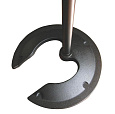 ONSTAGE MS7325 - микрофонная стойка, прямая, круглое основание с вырезом регулируемая высота,черная