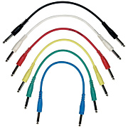 Rockcable RCL30030 D5 кабель 30 см джек-джек. Комплект 6 шт. , разноцветные