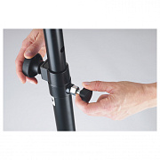 K&M 26735-000-55 стойка для АС на круглой основе, 1080-1780 мм, чёрная