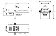INVOLIGHT LEDFS150 - следящая LED пушка, белый светодиод 150 Вт (LED Engin), DMX-512